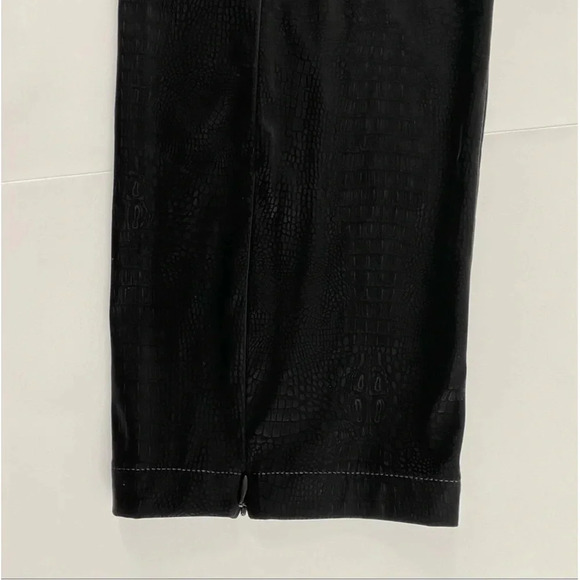 $179 NWT Good American The Croc Exec Pant Black High Waist Suede Plus Size 7 4XL - Picture 13 of 16